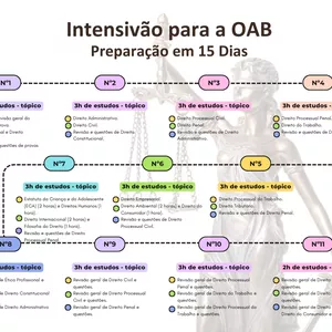 Imagem de capa para o Ebook Intensivão para a OAB - Preparação em 15 Dias
