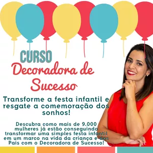 Imagem de capa para o Curso online Decoradora de Sucesso
