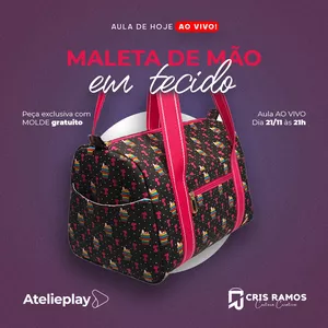 Imagem de capa para o Curso online Aula Maleta de Mão em Tecido 