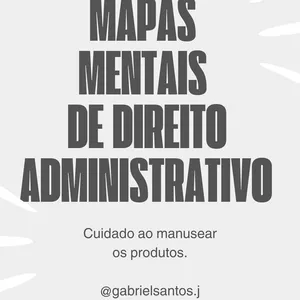 Imagem de capa para o Ebook Mapas Mentais - Direito Administrativo