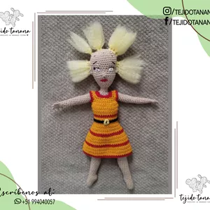 Cover image for Ebook Crochet Cynthia Pattern | amigurumi | Cynthia | Rugrats | doll muñeca |  SP/EN