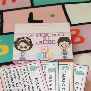 Imagem de capa para o Ebook FICHAS DE LEITURA DO ALFABETO - PEQUENOS TEXTOS