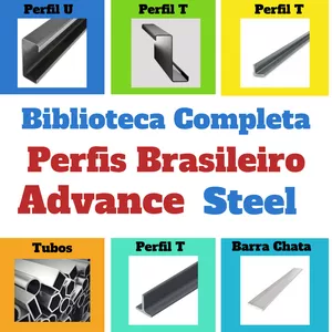 Imagem de capa para o Curso online Biblioteca Completa de Perfis Brasileiro no ADVANCE STEEL 