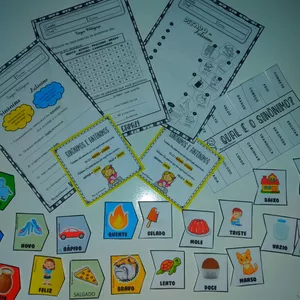 Imagem de capa para o Ebook Sinônimos e antônimos 