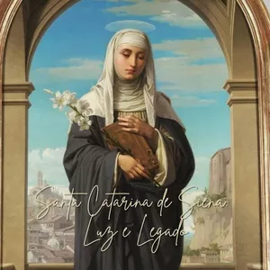 Imagem de capa para o Ebook Santa Catarina de Siena: Luz e Legado