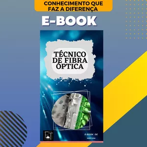 Imagem de capa para o Ebook Técnico de fibra óptica