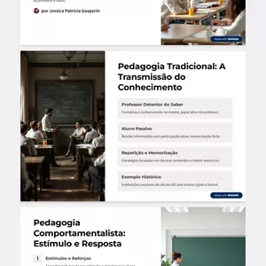 Imagem de capa para o Ebook As 7 principais linhas Pedagógicas 