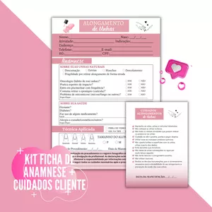Imagem de capa para o Curso online Fichas de Atendimento Profissional (Kit Ficha de anamnese e Ficha de Cuidados Pós Alongamento!