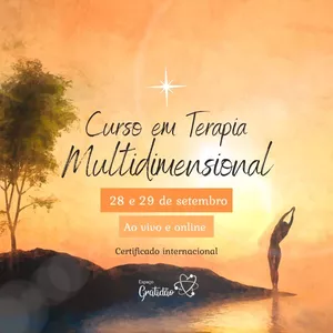 Imagem de capa para o Evento online Curso de Formação em Terapia Multidimensional, online