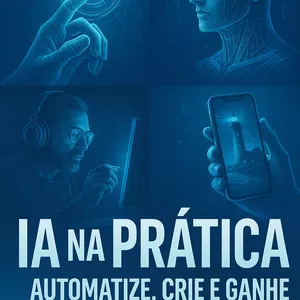 Imagem de capa para o Ebook I.A na prática 