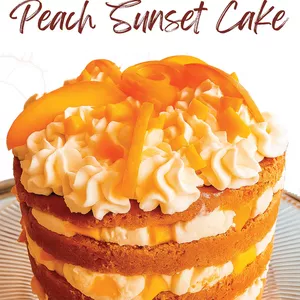 Imagen de portada para Ebook Receta PEACH SUNSET CAKE
