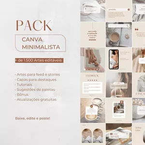 Imagem do curso PACK CANVA MINIMALISTA 