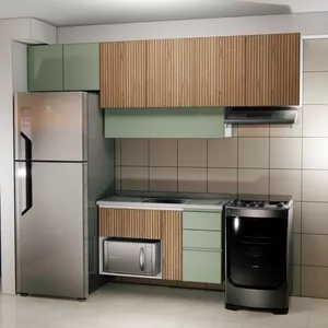 Imagem de capa para o Curso online Arquivo SketchUp 2017 - "Cozinha Padraozão 2023" - Apartamento Pra Alugar 