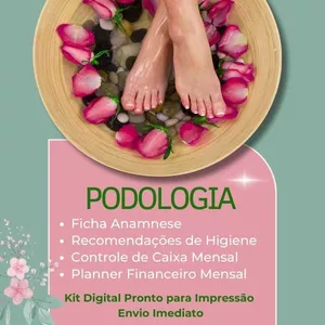 Imagem de capa para o Ebook Ficha de Anamnese Estética Podologia