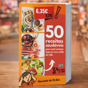 Imagem de capa para o Ebook Emagrecer com Sabor: 50 Receitas Leves e Nutritivas