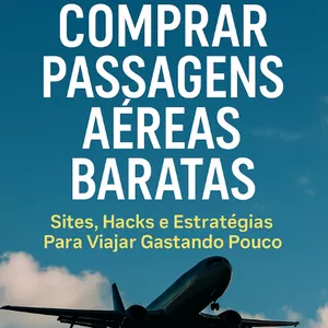 Imagem de capa para o Ebook COMO COMPRAR PASSAGENS AÉREAS BARATAS