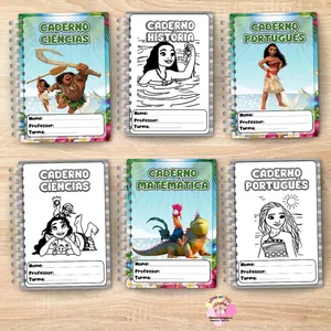 Imagem de capa para o Ebook 🩵Capa de caderno moana🩵