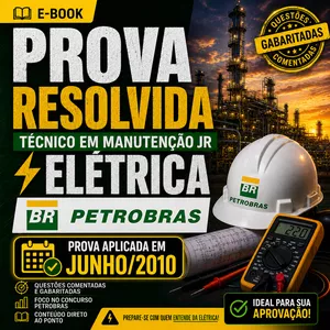 Imagem do curso EBOOK PROVA RESOLVIDA PETROBRAS JUNHO/2010 — TÉCNICO EM MANUTENÇÃO JR | ELÉTRICA