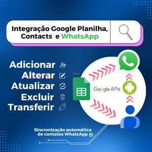 Imagem de capa para o Curso online Organize seus contatos: Sincronize o Google Contacts com o WhatsApp Através do Google Sheet. Adicione, Altere e Exclua seus contatos em Massa!