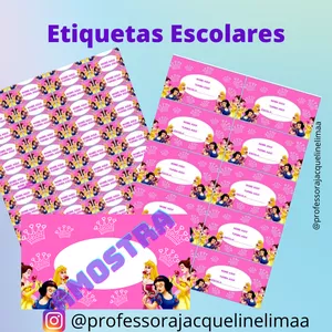 Imagem de capa para o Curso online ETIQUETAS PRINCESAS-ESCOLARES-VOLTAS ÀS AULAS 2022