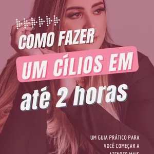 Imagem de capa para o Ebook COMO FAZER UM CÍLIOS EM ATÉ 2 HORAS