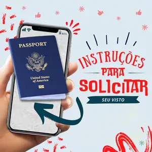 Imagem de capa para o Ebook Instruções Para Tirar seu Visto - assessoria inclusa