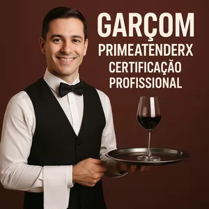 Garçom PrimeAtenderX – Certificação Profissional 