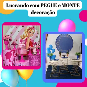  Lucrando com PEGUE e MONTE decoração
