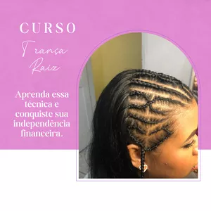 Imagem de capa para o Curso online Trança Raiz 