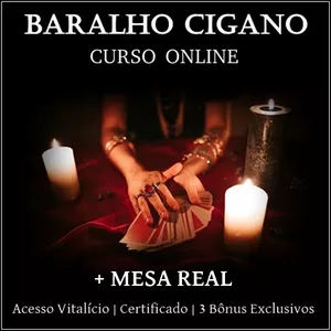 Imagem de Curso de Baralho Cigano + Mesa Real criado por Aline Dríade na hotmart