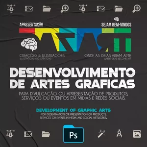 Cover image for Online course Artes Gráficas para Mídias e Redes Sociais - Creation and development of graphic arts
