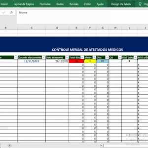Imagem de capa para o Curso online Planilha de Controle de Atestados Médicos.