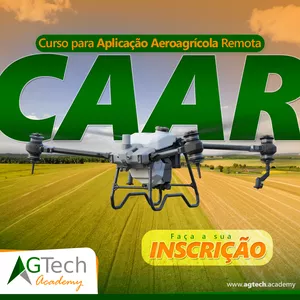 Imagem de Curso para Aplicação Aeroagrícola Remota - CAAR criado por Agtech Academy na hotmart