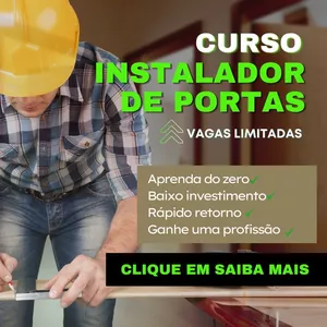 Imagem de capa para o Curso online Curso Instalador de Portas