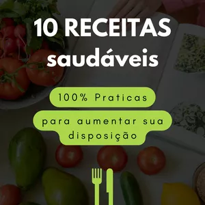 Imagem de capa para o Ebook 10 receitas saldáveis para dar + energia