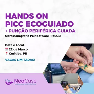 Imagem de capa para o Evento presencial Hands on de PICC Ecoguiado