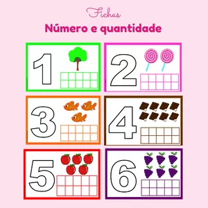 Imagem de capa para o Ebook FICHAS - número e quantidade