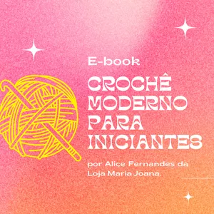 Imagem de capa para o Ebook Crochê moderno para iniciantes