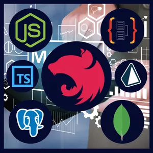 Imagem de capa para o Curso online NestJS do Zero com TypeORM, Mongoose, Prisma e Swagger