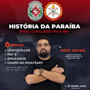 Imagem do curso HISTÓRIA DA PARAÍBA PARA CARREIRAS MILITARES