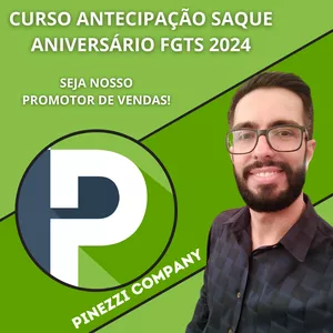 Imagem de capa para o Ebook Curso de Vendas - Antecipação Saque Aniversário FGTS 2024