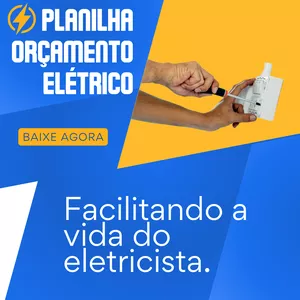 Imagem de capa para o Ebook Planilha orçamento Elétrico