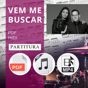 Imagem de capa para o Curso online Partitura de Bateria - Música: VEM ME BUSCAR (LIVE SESSION) 