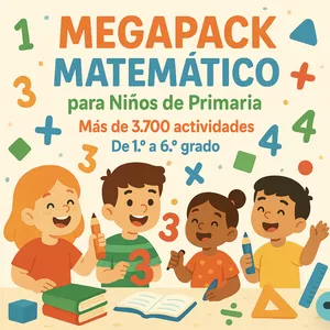 Imagen de portada para Curso online 🧮 MegaPack Matemático para Niños de Primaria 🧩
