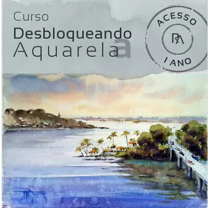 Imagem de capa para o Curso online  Desbloqueando a Aquarela