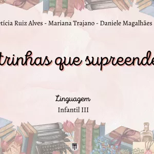 Imagem de capa para o Ebook Letrinhas que Surpreendem - Português Infantil III