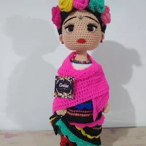 Imagen de portada para Ebook Frida Kahlo ,PATRÓN CROCHET ( by Cróise)