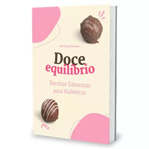 Imagem de capa para o Ebook Doce Equilibrio Receitas para Diábeticos