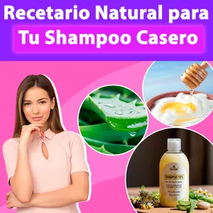 Imagen de portada para Ebook Recetario Natural para Tu  Shampoo Casero