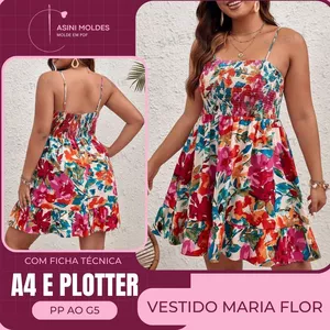 Imagem de capa para o Curso online VESTIDO MARIA FLOR - Molde em PDF